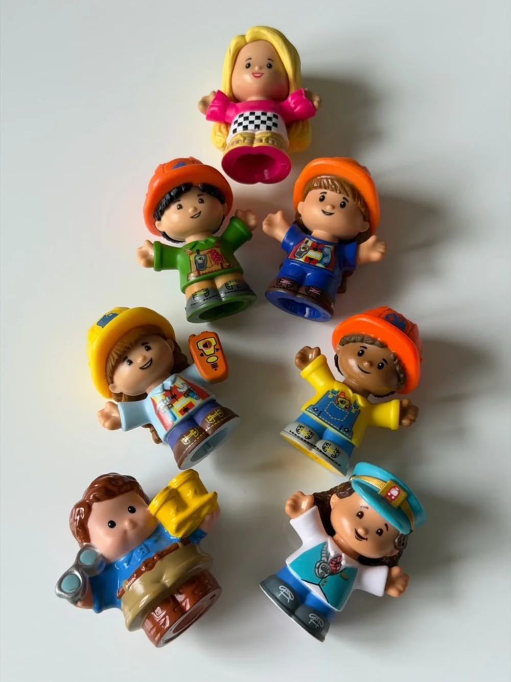 Mattel Little People Colorful Construction Friends Set Of 7